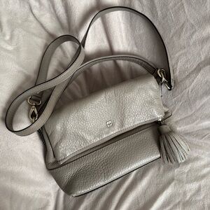 kate spade new york Leather Southport Avenue Maria Top Handle Crossbody gray